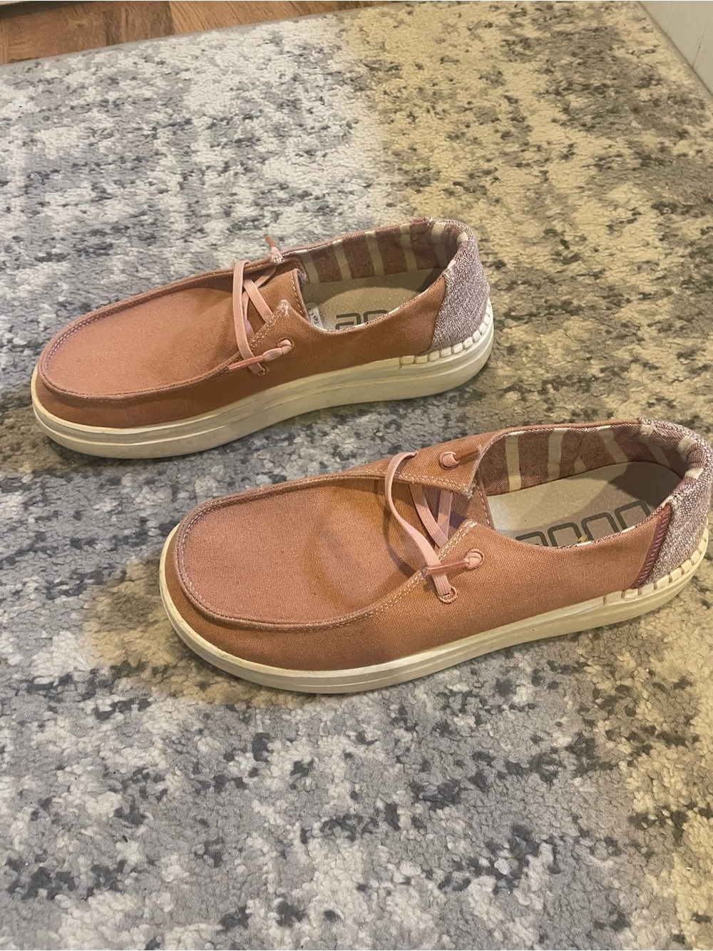 Hey Dude Women's Slip-On Loafers in Dusty Rose
